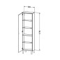 Duravit Brioso - Armoire haute 1770x520x240 mm, gauche, blanc brillant BR1321L2222 Duravit Brioso - Armoire haute 1770x520x240 mm, gauche, blanc brillant BR1321L2222