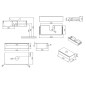 Ravak SUD - Meuble lavabo 1100x530x260 mm, chêne X000001083 Ravak SUD - Meuble lavabo 1100x530x260 mm, chêne X000001083