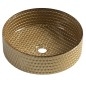 Sapho Beauty - Vasque à poser, diamètre 395 mm, sans trop-plein, or/verre TY214Z Sapho Beauty - Vasque à poser, diamètre 395 mm, sans trop-plein, or/verre TY214Z