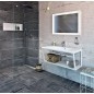 Sapho Ska - Support pour lavabo avec étagère, 900 mm, blanc mat SKA113 Sapho Ska - Support pour lavabo avec étagère, 900 mm, blanc mat SKA113