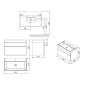 Ravak Natural - Armoire sous le lavabo 800x450x450 mm, blanc X000001052 Ravak Natural - Armoire sous le lavabo 800x450x450 mm, blanc X000001052