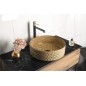 Sapho Beauty - Vasque à poser, diamètre 395 mm, sans trop-plein, or/verre TY214Z Sapho Beauty - Vasque à poser, diamètre 395 mm, sans trop-plein, or/verre TY214Z