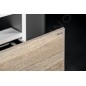 Sapho Mediena - Meuble lavabo 760x510x490 mm, blanc mat/chêne graphite MD081 Sapho Mediena - Meuble lavabo 760x510x490 mm, blanc mat/chêne graphite MD081