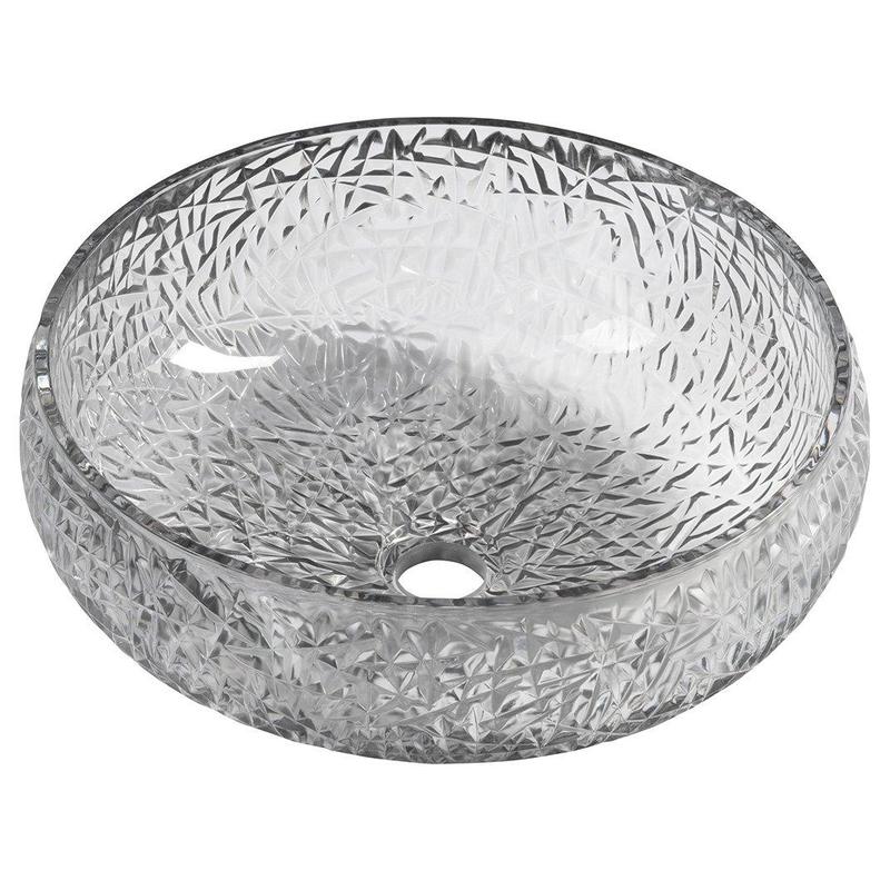 Sapho Beauty - Vasque à poser, diamètre 42 cm, sans trop-plein, noir/verre TY306 Sapho Beauty - Vasque à poser, diamètre 42 cm, sans trop-plein, noir/verre TY306
