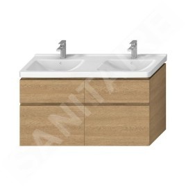 Jika Cubito Pure - Meuble sous lavabo double 1280x683, chêne H40J4274025191