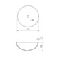Sapho Beauty - Vasque à poser, diamètre 40 cm, sans trop-plein, noir/verre TY310 Sapho Beauty - Vasque à poser, diamètre 40 cm, sans trop-plein, noir/verre TY310