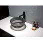 Sapho Beauty - Vasque à poser, diamètre 40 cm, sans trop-plein, noir/verre TY310 Sapho Beauty - Vasque à poser, diamètre 40 cm, sans trop-plein, noir/verre TY310