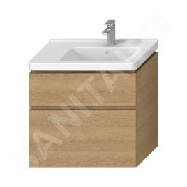 Jika Cubito Pure - Meuble sous lavabo 740x683 mm, découpe à droite, chêne H40J4254035191