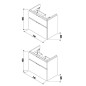 Jika Cubito Pure - Meuble sous lavabo 740x683 mm, découpe à droite, chêne H40J4254035191 Jika Cubito Pure - Meuble sous lavabo 740x683 mm, découpe à droite, chêne H40J4254035191