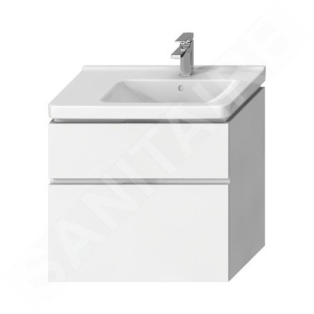 Jika Cubito Pure - Meuble sous lavabo 740x683 mm, découpe à droite, blanc H40J4254035001