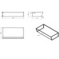 Sapho Ska - Support pour lavabo, 900 mm, noir mat SKA203 Sapho Ska - Support pour lavabo, 900 mm, noir mat SKA203