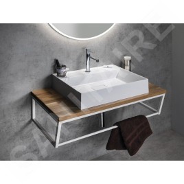 Sapho Ska - Support pour lavabo, 900 mm, noir mat SKA203