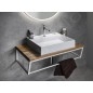 Sapho Ska - Support pour lavabo, 900 mm, noir mat SKA203 Sapho Ska - Support pour lavabo, 900 mm, noir mat SKA203
