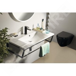 Sapho Ska - Support pour lavabo, 900 mm, noir mat SKA203
