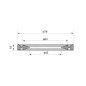 Sapho Accessoires - Plateau de lavabo pour comptoir, hauteur 1 cm, chrome TY6401 Sapho Accessoires - Plateau de lavabo pour comptoir, hauteur 1 cm, chrome TY6401