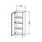 Duravit L-Cube - Armoire 1320x500x363 mm, gauche, blanc brillant LC1179L2222 Duravit L-Cube - Armoire 1320x500x363 mm, gauche, blanc brillant LC1179L2222