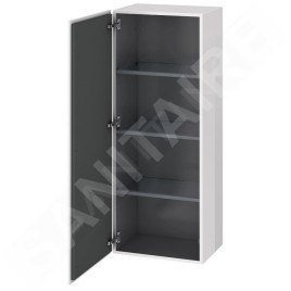 Duravit L-Cube - Armoire 1320x500x363 mm, gauche, blanc brillant LC1179L2222