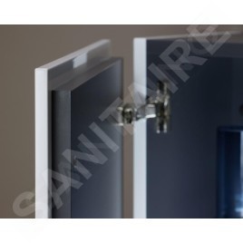 Duravit L-Cube - Armoire 1320x500x363 mm, gauche, blanc brillant LC1179L2222