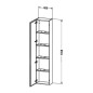 Duravit L-Cube - Armoire 1760x400x243 mm,droite, blanc brillant LC1170R2222 Duravit L-Cube - Armoire 1760x400x243 mm,droite, blanc brillant LC1170R2222