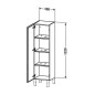 Duravit L-Cube - Armoire 1320x400x363 mm, gauche, blanc brillant LC1178L2222 Duravit L-Cube - Armoire 1320x400x363 mm, gauche, blanc brillant LC1178L2222