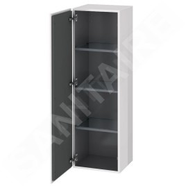 Duravit L-Cube - Armoire 1320x400x363 mm, gauche, blanc brillant LC1178L2222
