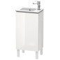 Duravit L-Cube - Meuble sous lavabo 856x420x294 mm, droite, 1 porte, blanc brillant LC6273R2222