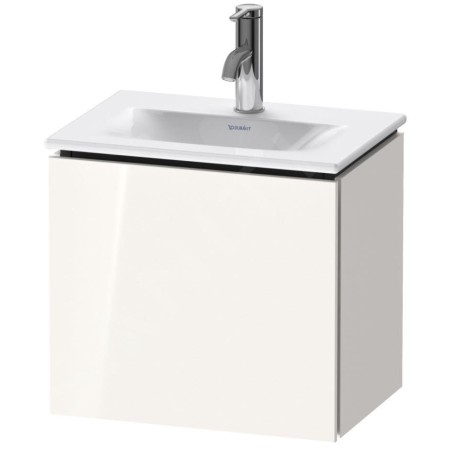 Duravit L-Cube - Meuble sous lavabo 400x440x311 mm, gauche, 1 porte, blanc brillant LC6133L2222
