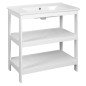 Aqualine Etide - Meuble lavabo 815x850x440 mm, blanc mat ET830