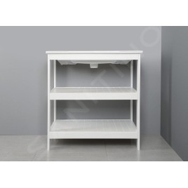 Aqualine Etide - Meuble lavabo 815x850x440 mm, blanc mat ET830