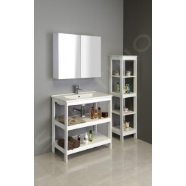Aqualine Etide - Meuble lavabo 815x850x440 mm, blanc mat ET830
