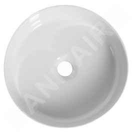 Sapho Isvea - Vasque à poser, diamètre 36 cm, sans trop-plein, blanc 10NF66036