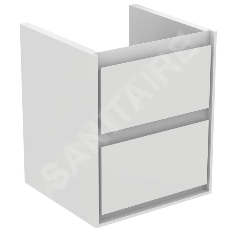 Ideal Standard Connect Air - Petite armoire lavabo 430x402x517 mm, laque blanche brillante/blanche mate E1608B2 Ideal Standard Connect Air - Petite armoire lavabo 430x402x517 mm, laque blanche brillante/blanche mate E1608B2