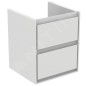 Ideal Standard Connect Air - Petite armoire lavabo 430x402x517 mm, laque blanche brillante/blanche mate E1608B2 Ideal Standard Connect Air - Petite armoire lavabo 430x402x517 mm, laque blanche brillante/blanche mate E1608B2