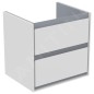Ideal Standard Connect Air - Petite armoire lavabo 530x409x517 mm, laque blanche brillante/grise claire mate E1606KN Ideal Standard Connect Air - Petite armoire lavabo 530x409x517 mm, laque blanche brillante/grise claire mate E1606KN