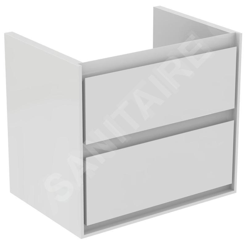 Ideal Standard Connect Air - Petite armoire lavabo 580x409x517 mm, laque blanche brillante/blanche mate E1605B2 Ideal Standard Connect Air - Petite armoire lavabo 580x409x517 mm, laque blanche brillante/blanche mate E1605B2