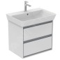 Ideal Standard Connect Air - Petite armoire lavabo 580x409x517 mm, laque blanche brillante/grise claire mate E1605KN Ideal Standard Connect Air - Petite armoire lavabo 580x409x517 mm, laque blanche brillante/grise claire mate E1605KN