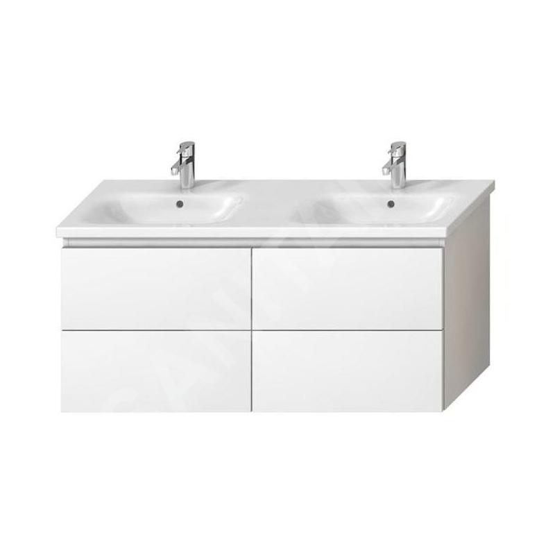 Jika Mio-N - Meuble sous lavabo double 130, 1266x588x448 mm, blanc H40J7184015001 Jika Mio-N - Meuble sous lavabo double 130, 1266x588x448 mm, blanc H40J7184015001