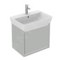 Ideal Standard Connect Air - Petite armoire sous lavabo Cube 500 mm, gris clair brillant/laque blanche mate E0842EQ Ideal Standard Connect Air - Petite armoire sous lavabo Cube 500 mm, gris clair brillant/laque blanche mate E0842EQ