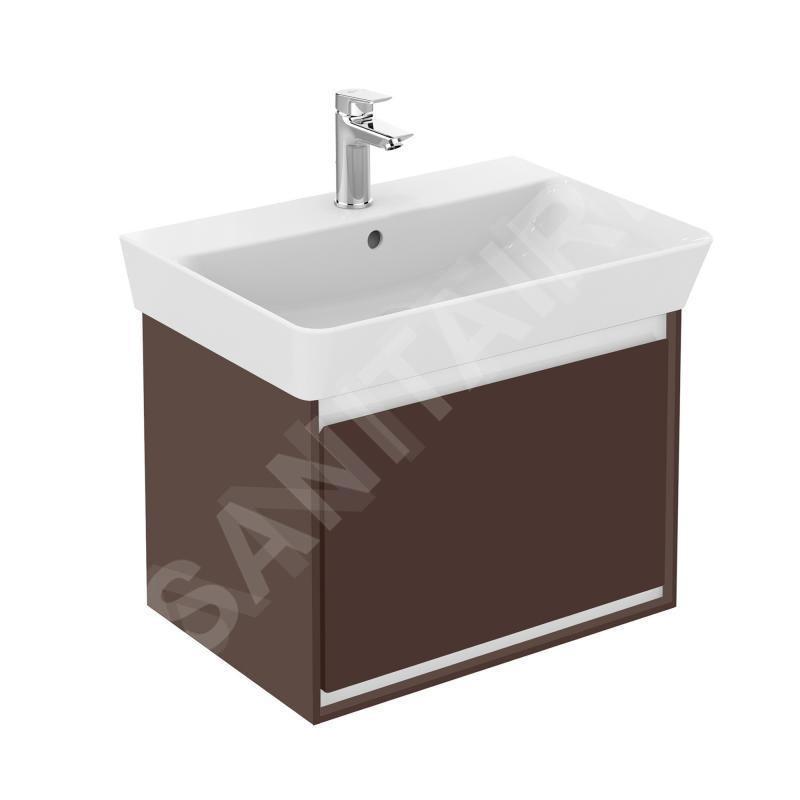 Ideal Standard Connect Air - Petite armoire sous lavabo Cube 500 mm,brun mat/brun clair mat E0842VY Ideal Standard Connect Air - Petite armoire sous lavabo Cube 500 mm,brun mat/brun clair mat E0842VY