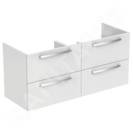 Ideal Standard Tempo - Meuble sous double vasque 1200 mm, blanc brillant E0539WG