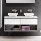 Ideal Standard Connect Air - Petite armoire sous double lavabo 1.200 mm, blanc brillant/laque grise claire mate E0829KN Ideal Standard Connect Air - Petite armoire sous double lavabo 1.200 mm, blanc brillant/laque grise claire mate E0829KN