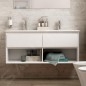 Ideal Standard Connect Air - Petite armoire sous double lavabo 1.200 mm, blanc brillant/laque blanche mate E0829B2 Ideal Standard Connect Air - Petite armoire sous double lavabo 1.200 mm, blanc brillant/laque blanche mate E0829B2