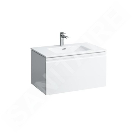 Laufen Pro S - Meuble avec lavabo, 800x500 mm, blanc mat H8609644631041