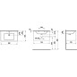 Laufen Pro S - Meuble avec lavabo, 800x500 mm, graphite H8609644801041 Laufen Pro S - Meuble avec lavabo, 800x500 mm, graphite H8609644801041