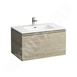 Laufen Pro S - Meuble avec lavabo, 800x500 mm, chêne clair H8609644791041