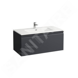 Laufen Pro S - Meuble avec lavabo, 1000x500 mm, 1 tiroirs, graphite H8609664801041