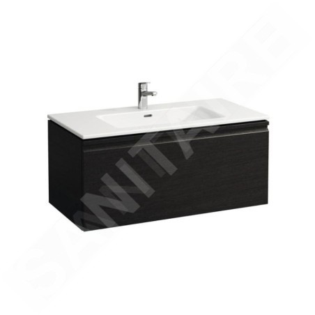 Laufen Pro S - Meuble avec lavabo, 1000x500 mm, 1 tiroirs, wengé H8609664231041
