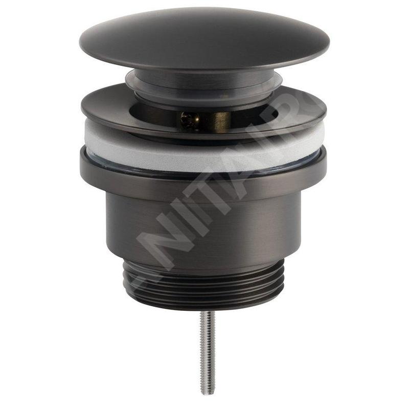 Sapho Accessoires - Bonde de lavabo ClickClack, gun metal CV1002GM Sapho Accessoires - Bonde de lavabo ClickClack, gun metal CV1002GM