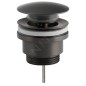 Sapho Accessoires - Bonde de lavabo ClickClack, gun metal CV1002GM Sapho Accessoires - Bonde de lavabo ClickClack, gun metal CV1002GM
