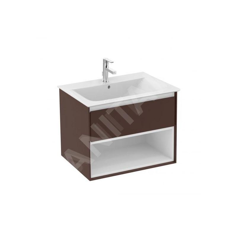 Ideal Standard Connect Air - Petite armoire sous lavabo, 600x440x517 mm, brun mat/blanc mat E0826VY Ideal Standard Connect Air - Petite armoire sous lavabo, 600x440x517 mm, brun mat/blanc mat E0826VY